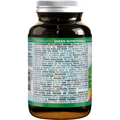 Green Nutritionals 100% Vegan Multivitamin 60 Capsules 