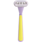 Purple Gem Queen Dream shaving kit including a weighted razor handle, two 5-blade refills, and a matching holder.