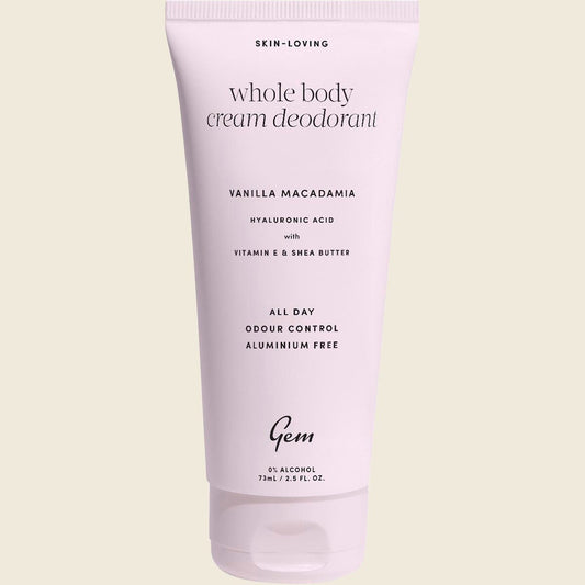 Gem Whole Body Cream Deodorant Vanilla Macadamia 73ml