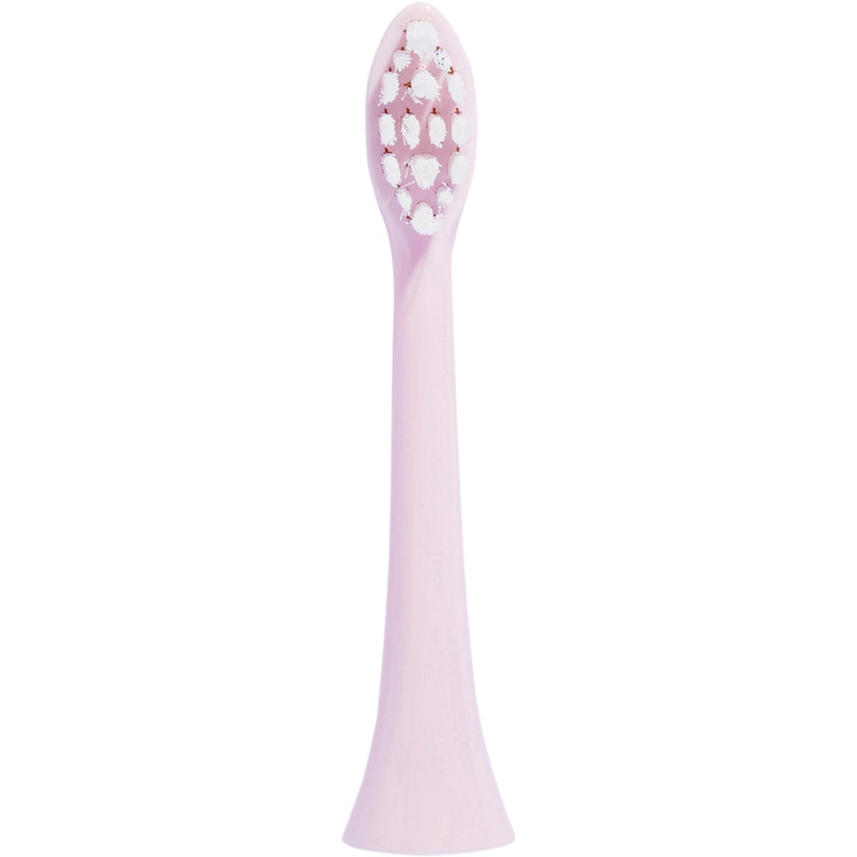 Two Gem electric toothbrush replacement heads in coconut white with soft bristles on a white background.