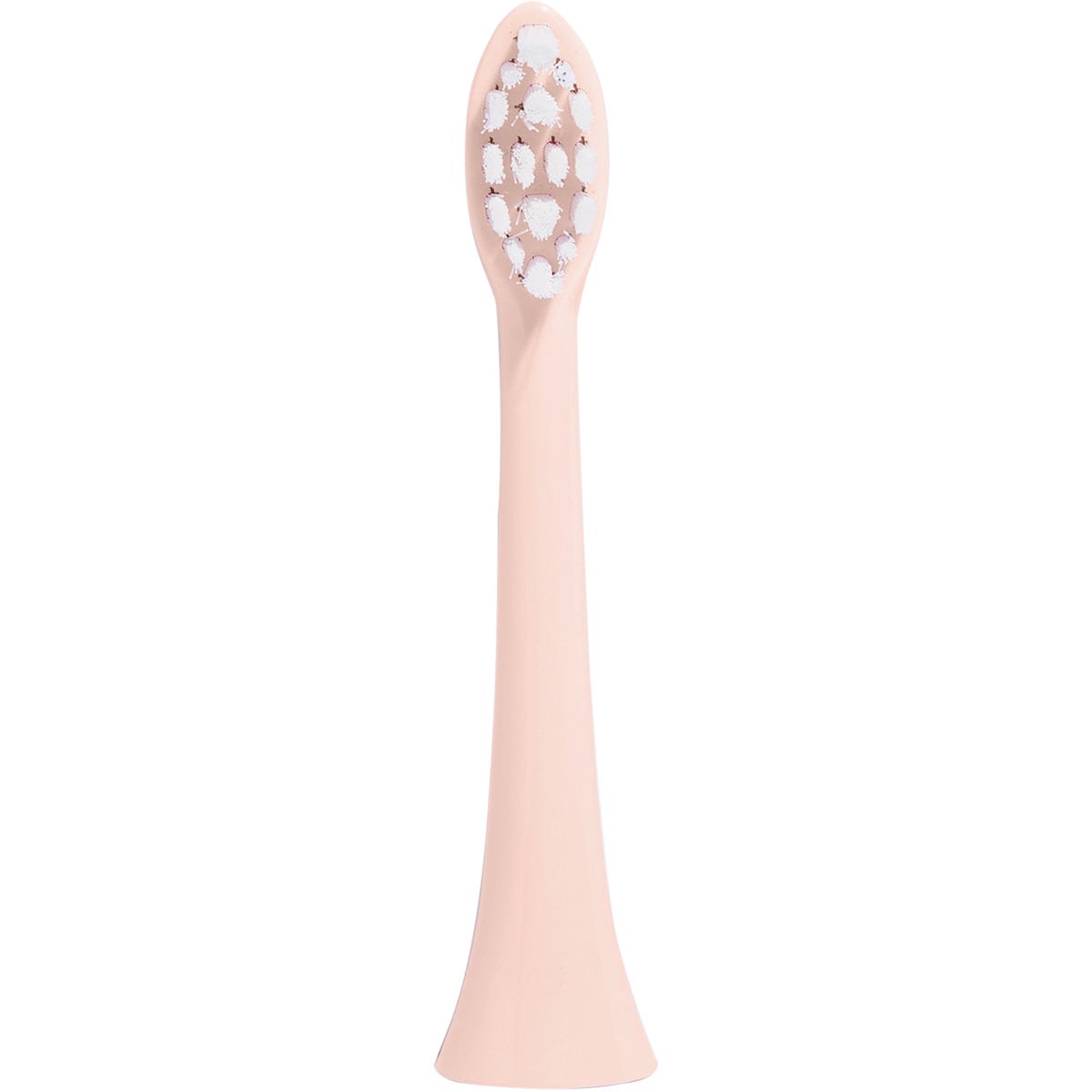 Two Gem Watermelon electric toothbrush replacement heads with soft bristles and a pink and white design.