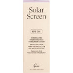 Gem Solar Screen SPF 50+ Hydrating Face Sunscreen Lotion 50ml retail box with orange and white accents.