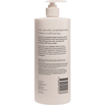 Back of Gem 900ml Vanilla Sugar Body Wash bottle showing ingredients and information on a white background.