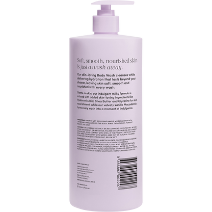 Gem Skin-Loving Body Wash Vanilla Macadamia 900ml (Pack of 3)