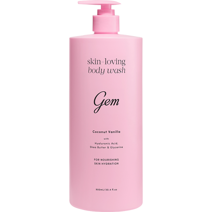 Gem Skin-Loving Body Wash Coconut Vanilla 900ml (Pack of 3)