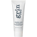 Grin Pro Enamel Care Toothpaste 113g white and blue tube with nano-hydroxyapatite on a white background.