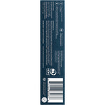 Back of Grin Pro Enamel Care Toothpaste box showing ingredients, directions, and product warnings on a blue and white label.