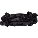 Side view of the Giovanni Heatless Satin Hair Curling Set's black and white packaging on a white background.