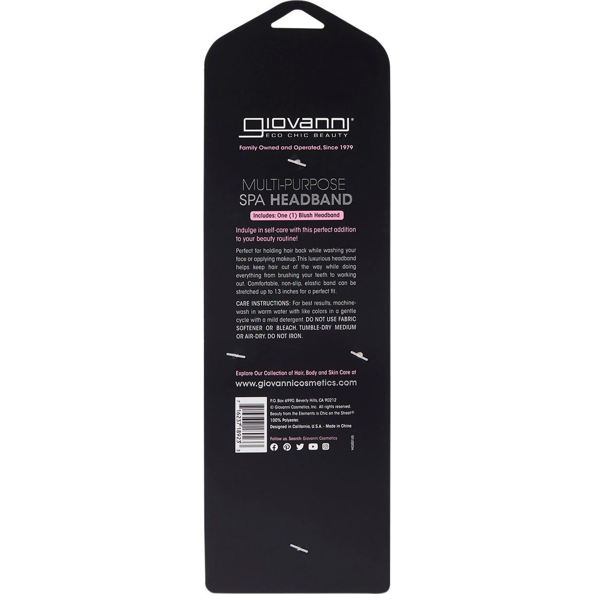 Giovanni SPA Headband Multi-Purpose Blush