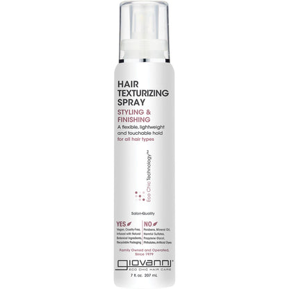 Giovanni Hair Texturizing Spray For All Hair Types 207ml