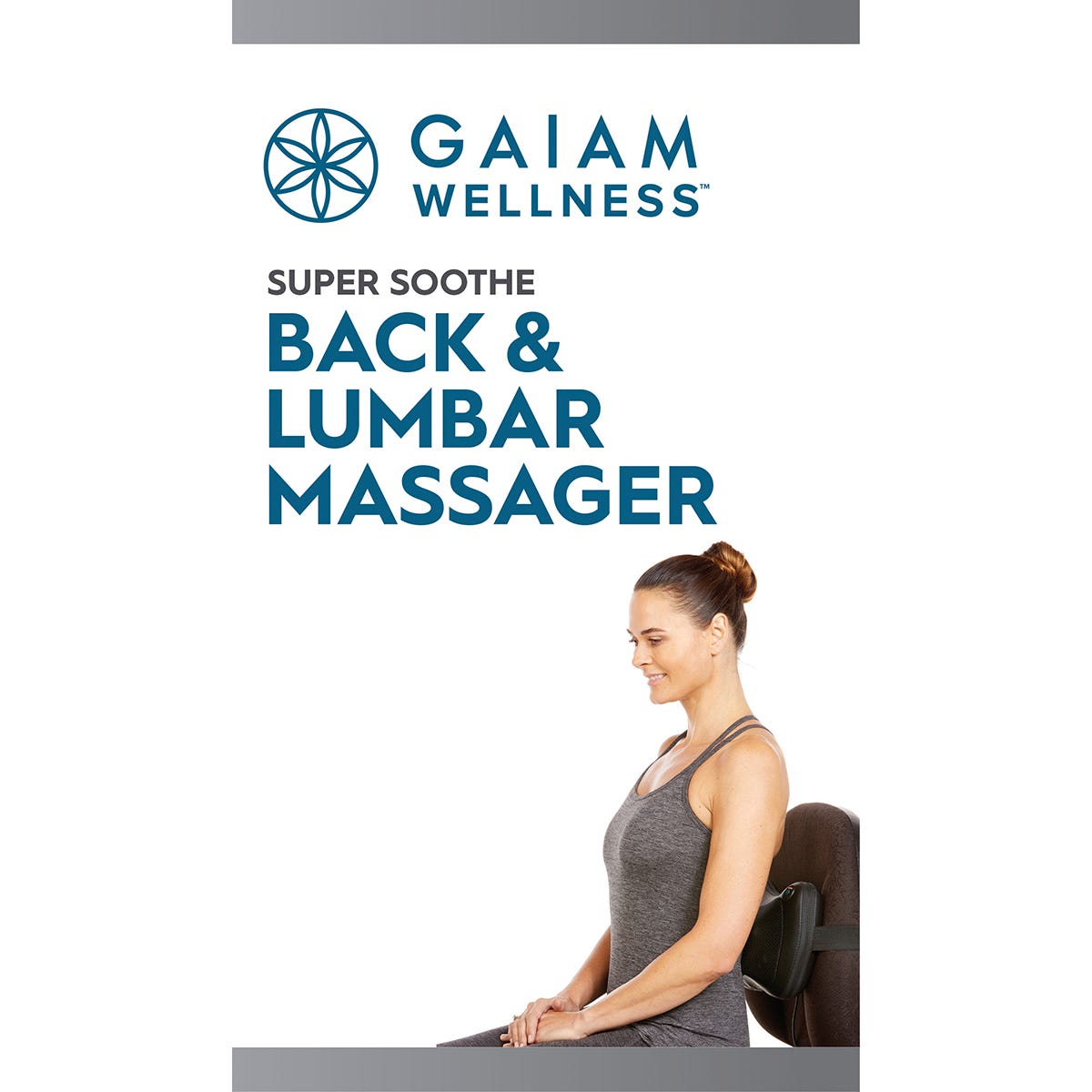 Gaiam Back & Lumbar Massager with Standard & Car Power Adaptor Payless 4 Organics