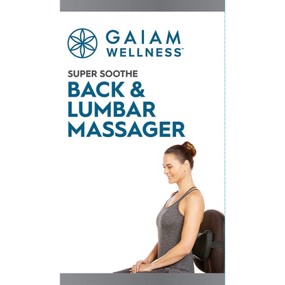 Gaiam Back & Lumbar Massager with Standard & Car Power Adaptor Payless 4 Organics