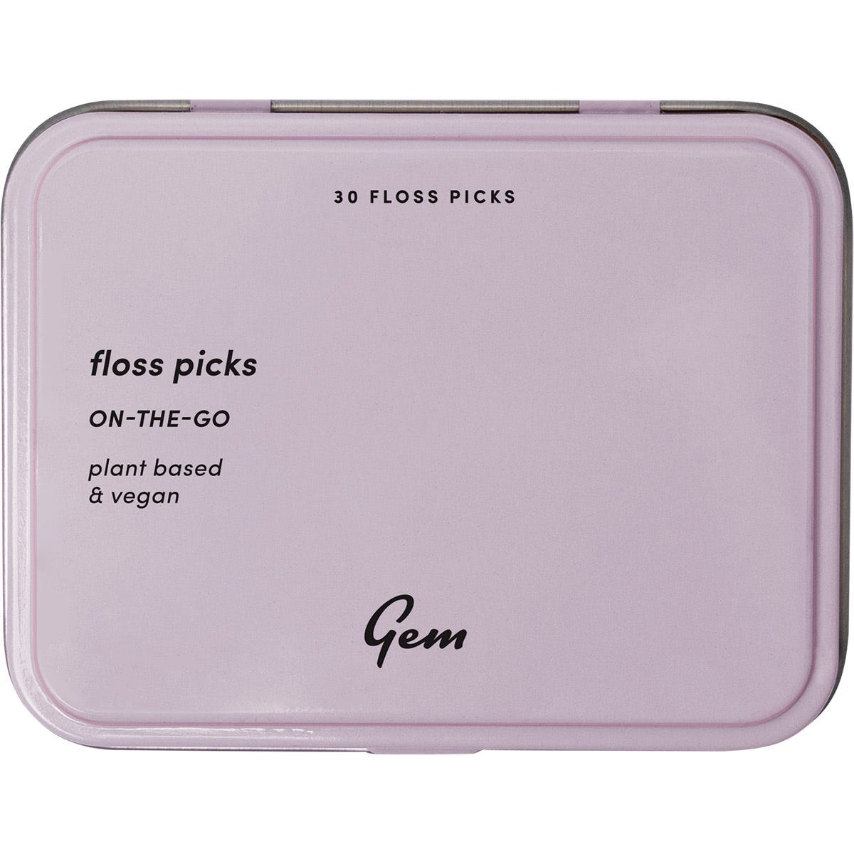 Gem Floss Picks On The Go Tin 30pcs Payless 4 Organics