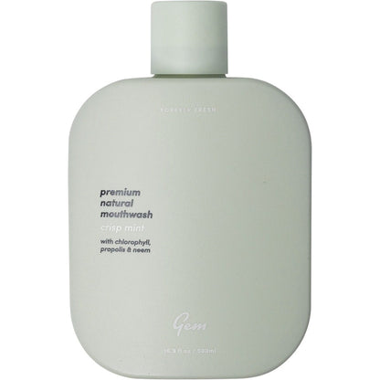 Gem Mouthwash Premium Natural Crisp Mint 500ml Payless 4 Organics