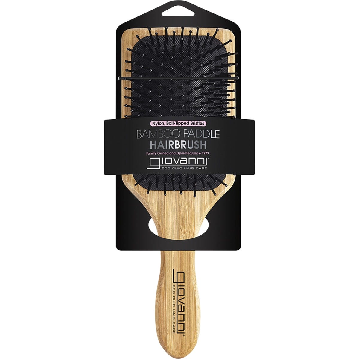 Giovanni Bamboo Hair Brush Paddle Nylon Ball Tipped Bristles Payless 4 Organics