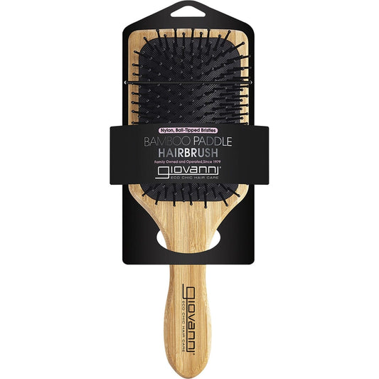 Giovanni Bamboo Hair Brush Paddle Nylon Ball Tipped Bristles Payless 4 Organics