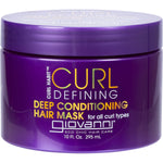 Giovanni Curl Habit Curl Defining Deep Conditioning Hair Mask 295ml tub with purple and white labeling.
