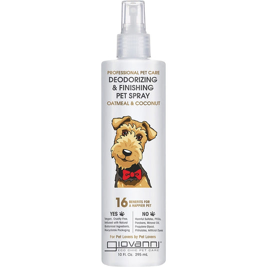 Giovanni Deodorizing & Finishing Spray Professional Pet Care(Oatmeal & Coconut) 295ml Payless 4 Organics