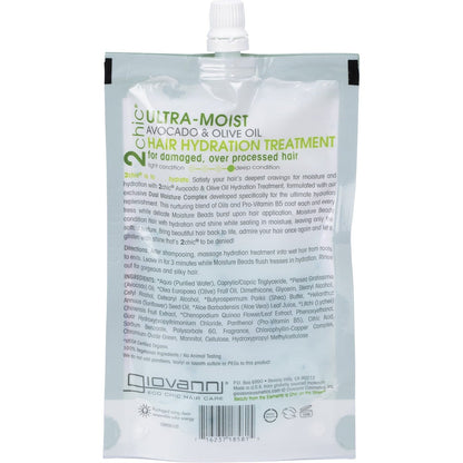 Giovanni Hair Hydration Treatment Ultra Moist Dry, Damaged Hair(Avocado & Olive Oil) 51ml Payless 4 Organics