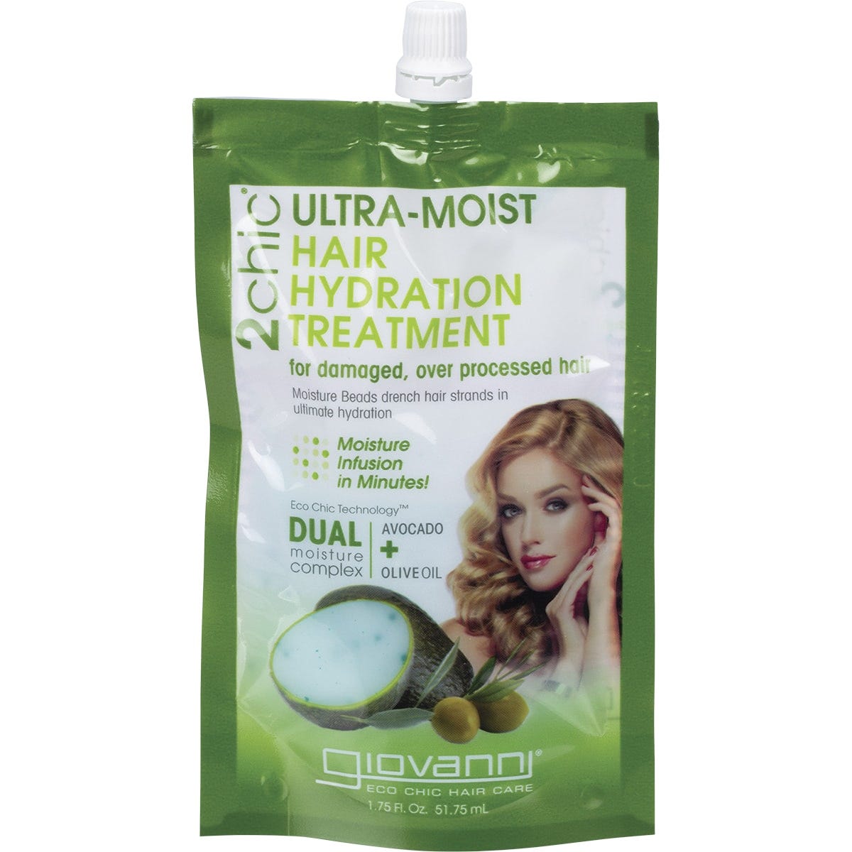 Giovanni Hair Hydration Treatment Ultra Moist Dry, Damaged Hair(Avocado & Olive Oil) 51ml Payless 4 Organics