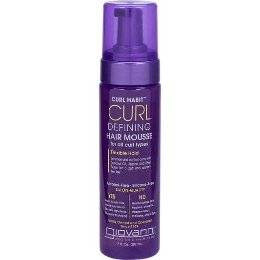 Giovanni Hair Mousse Curl Habit Curl Defining 207ml Payless 4 Organics