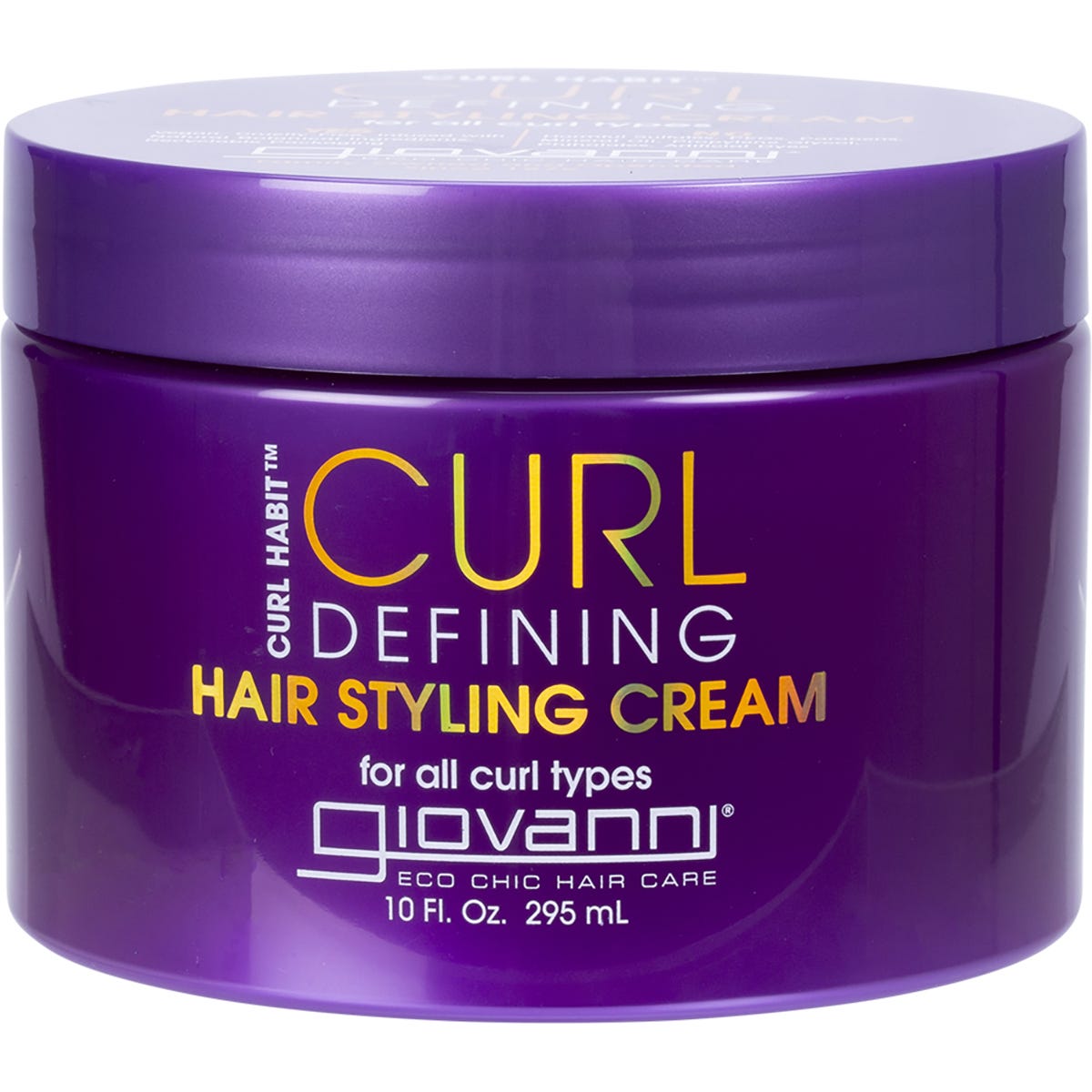 295ml bottle of Giovanni Curl Habit Curl Defining Hair Styling Cream for all curl types and textured hair.