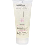 200ml tube of Giovanni L.A. Hold Hair Styling Gel with a purple and white label on a white background.