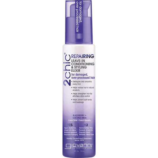 Giovanni Leave-in Conditioner 2chic Repairing Damaged Hair(Blackberry & Coconut Milk) 118ml Payless 4 Organics