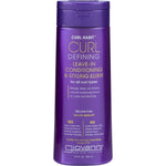 Giovanni Curl Habit 250ml leave-in conditioner bottle with a pink and white label for defining curls and waves.