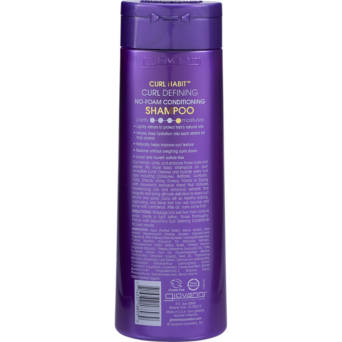 Giovanni No-Foam Conditioning Shampoo Curl Habit Curl Defining 399ml Payless 4 Organics