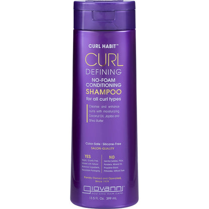 Giovanni No-Foam Conditioning Shampoo Curl Habit Curl Defining 399ml Payless 4 Organics