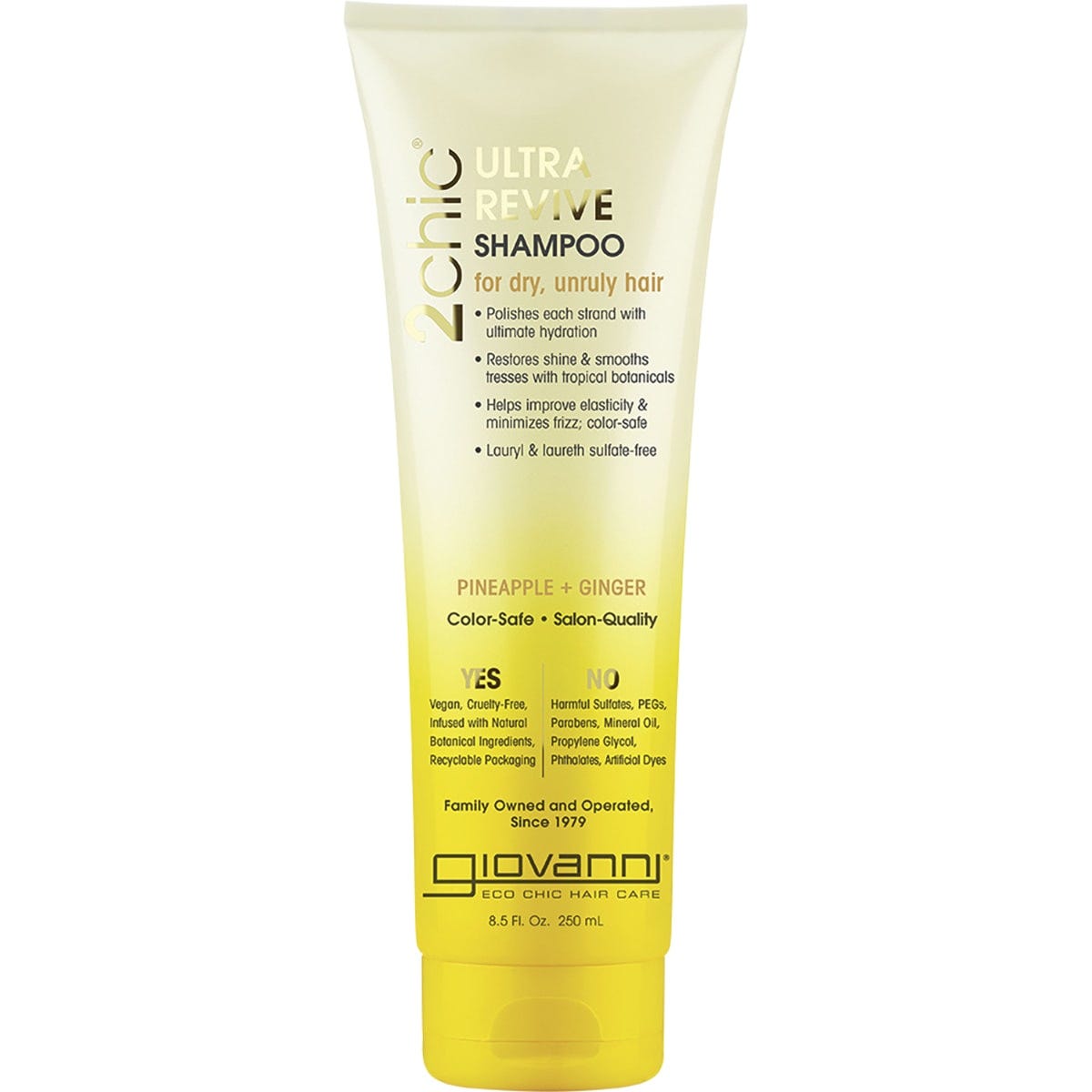 Giovanni Shampoo 2chic Ultra Revive Dry, Unruly Hair(Pineapple & Ginger) 250ml Payless 4 Organics
