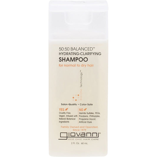 Giovanni Shampoo Mini 50/50 Balanced Normal/Dry Hair 60ml Payless 4 Organics