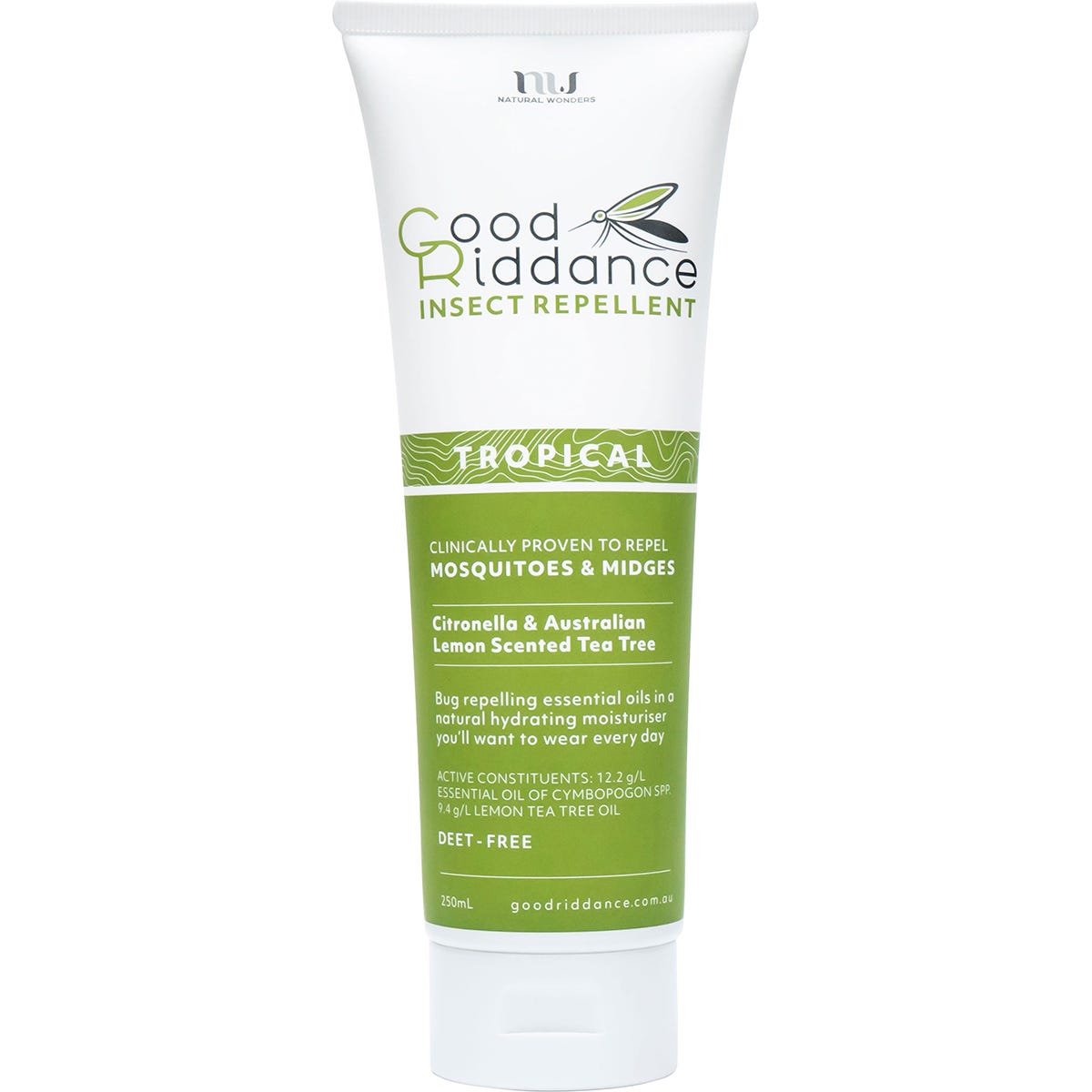 Good Riddance Insect Repellent Tropical 250ml Payless 4 Organics