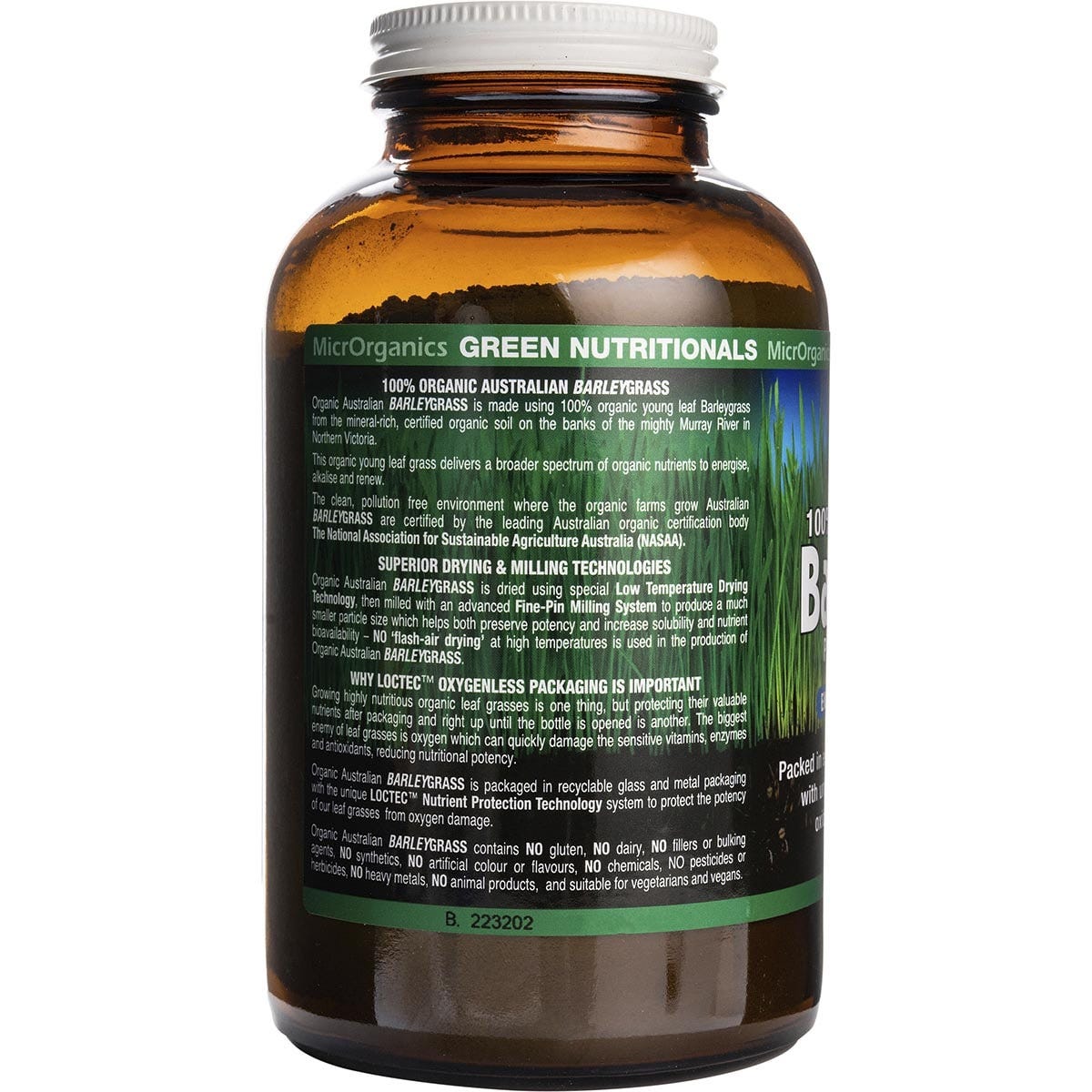 Green Nutritionals Barleygrass 100% Australian Organic 200g Payless 4 Organics