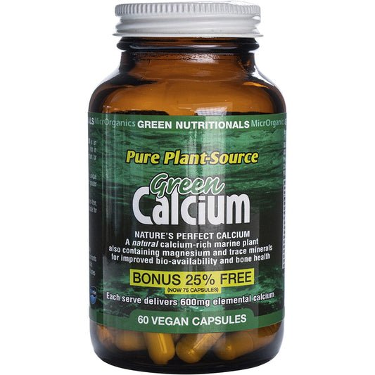 Green Nutritionals Green Calcium Vegan Capsules 600mg 60 Caps Payless 4 Organics