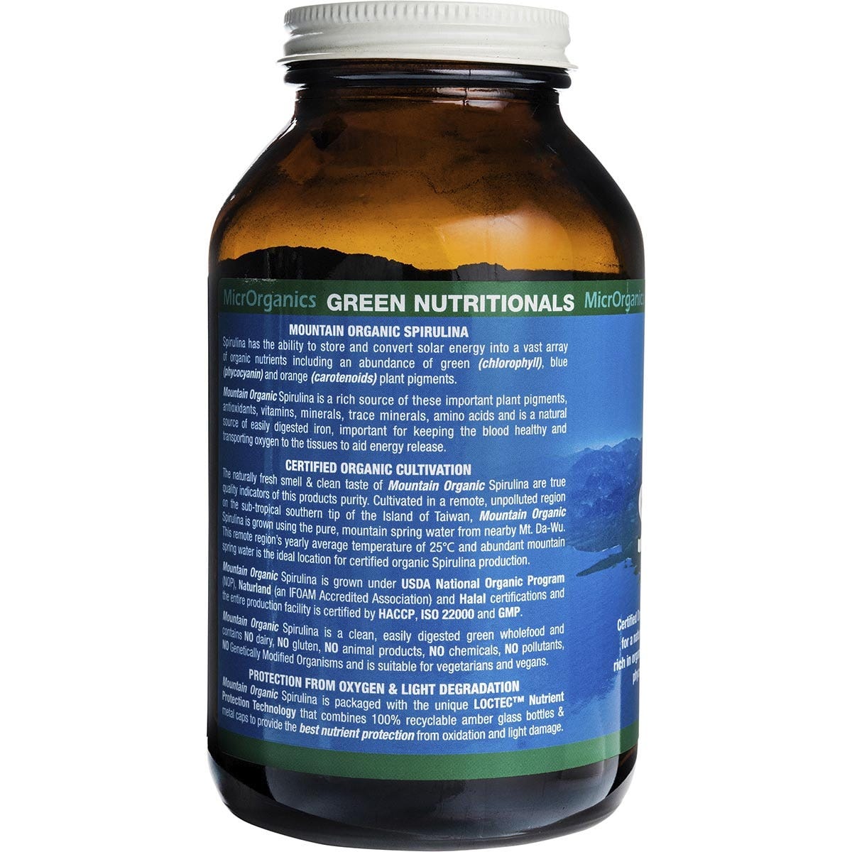 Green Nutritionals Mountain Organic Spirulina Powder 250g Payless 4 Organics