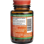 Side view of Green Nutritionals Natural Astaxanthin 12mg tub highlighting its antioxidant and anti-inflammatory benefits.