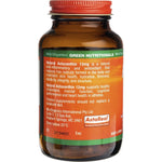 Green Nutritionals Natural Astaxanthin 12mg 60 vegan capsules bottle with a red label on a white background.