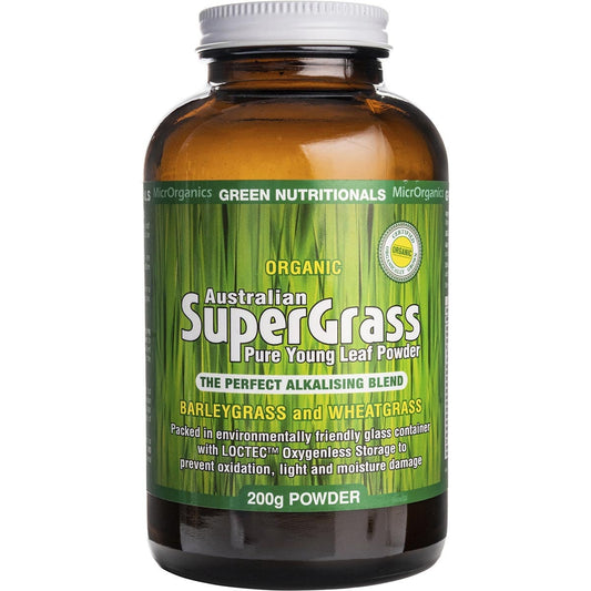 Green Nutritionals Organic Supergrass Powder 200g Payless 4 Organics