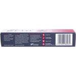 Back of Grin Kids Strawberry Toothpaste box showing product benefits, usage directions, and full ingredient list.