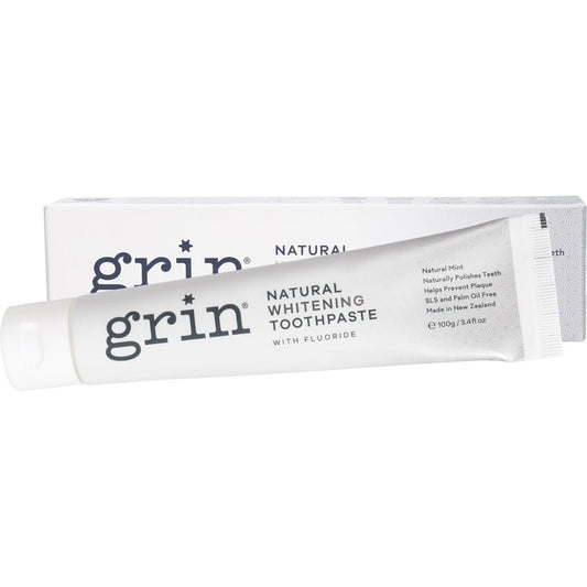 Grin Toothpaste Whitening with Fluoride 100g Payless 4 Organics