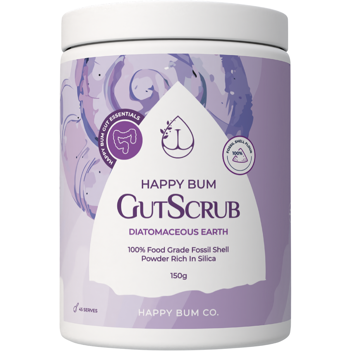 Happy Bum Gut Scrub Diatomaceous Earth 150g