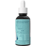 Back of 50ml Happy Bum ParaClear bottle showing botanical ingredients, dosage, and 9358263000239 barcode.
