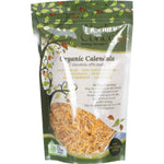 30g bag of Healing Concepts Organic Calendula tea featuring dried orange petals and green leaves on the label.