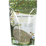 40g pack of Healing Concepts Organic Passionflower loose leaf tea for anxiety and sleep support.