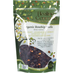 Healing Concepts Organic Rosehip Shells 50g in a clear resealable pouch with a white and green label.