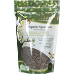 Healing Concepts Organic Spearmint 30g loose leaf tea in a resealable white and green pouch.