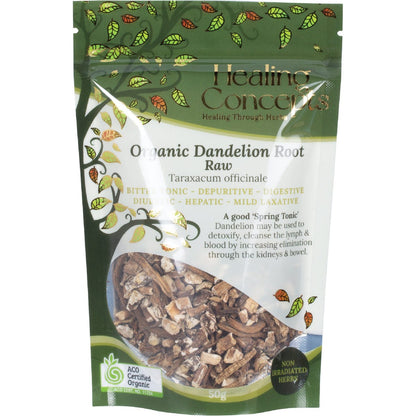 Healing Concepts Organic Dandelion Root Raw 50g