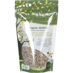 Healing Concepts Organic Mullein 40g tea in a clear resealable pouch with a white and green label.